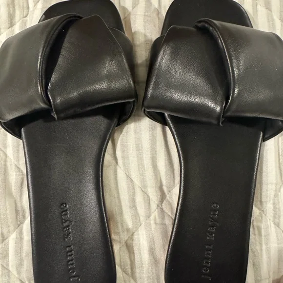 Jenni Kayne Black Dani Slide Sandals - Picture 6 of 7